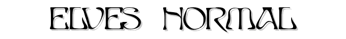 Elves  Normal font